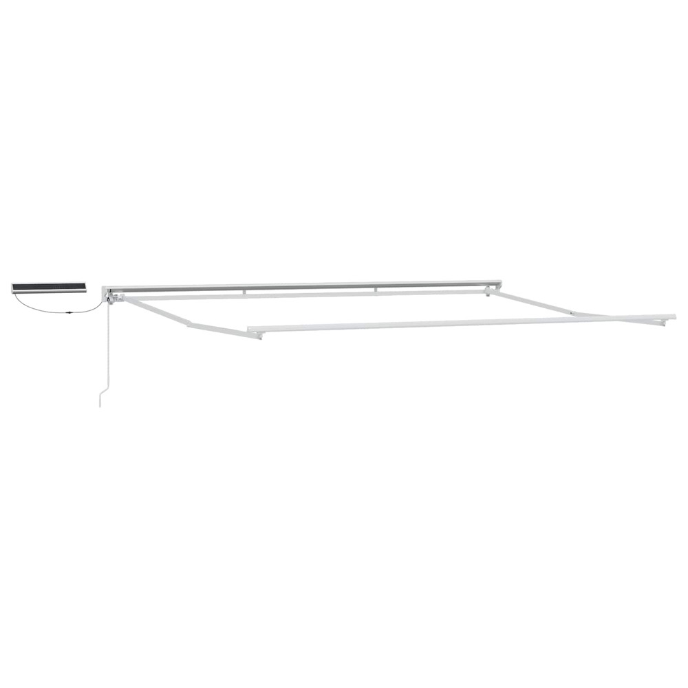 Cadre de store rétractable électrique blanc 4 × 3 m acier