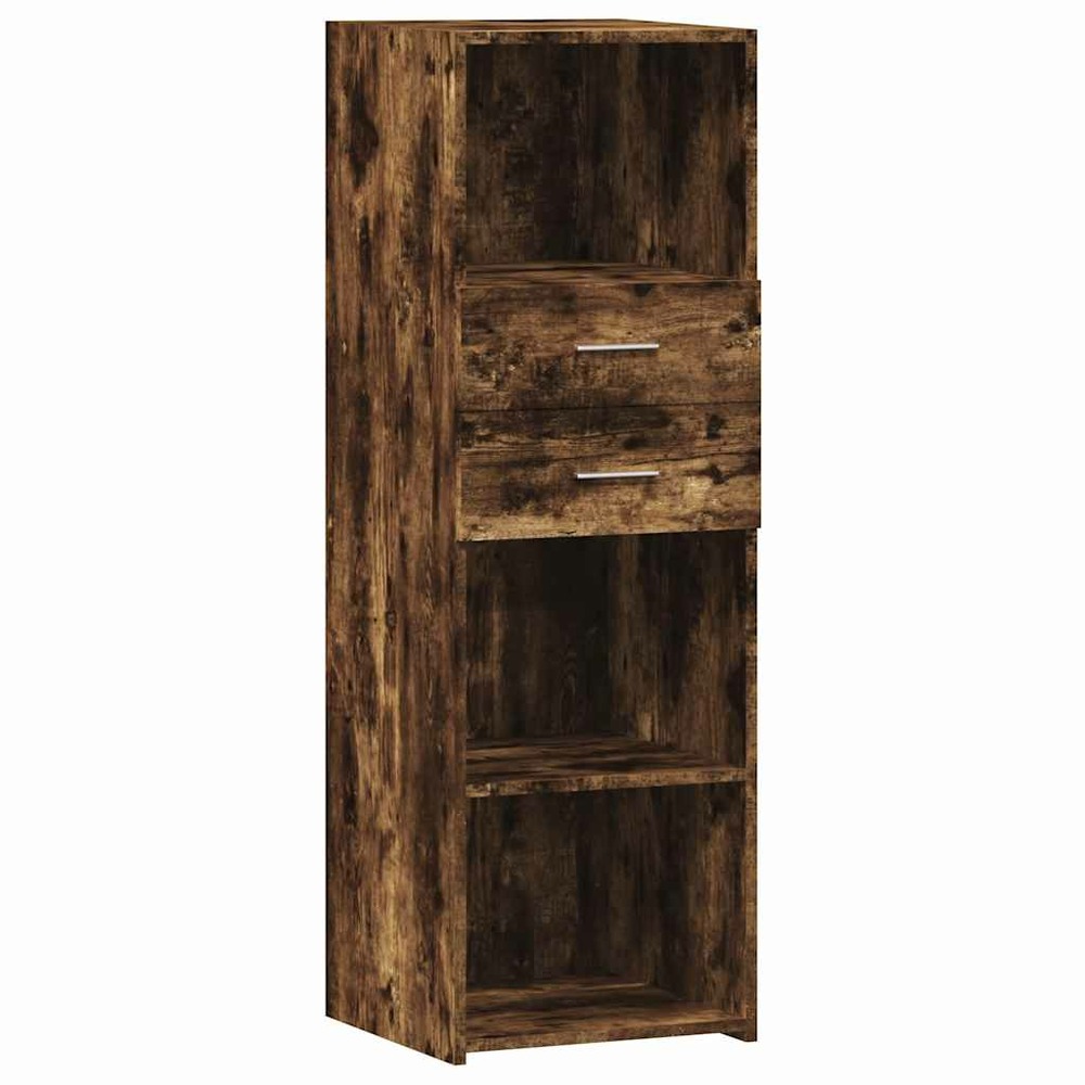 Buffet bahut commode armoire meuble de rangement organisateur cuisine salle de séjour salon haut 40 x 42,5 x 124 cm bois d'in