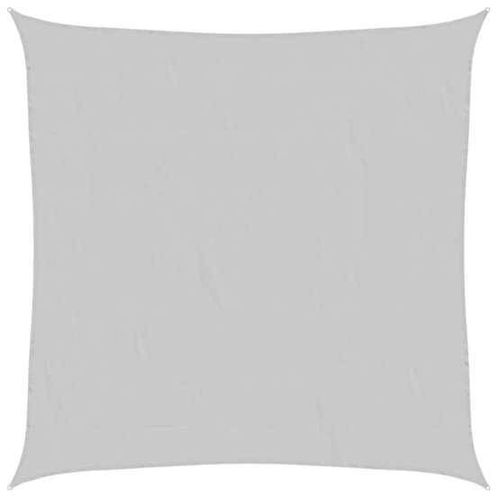 Voile d'ombrage gris clair 6x6 m 100% polyester oxford
