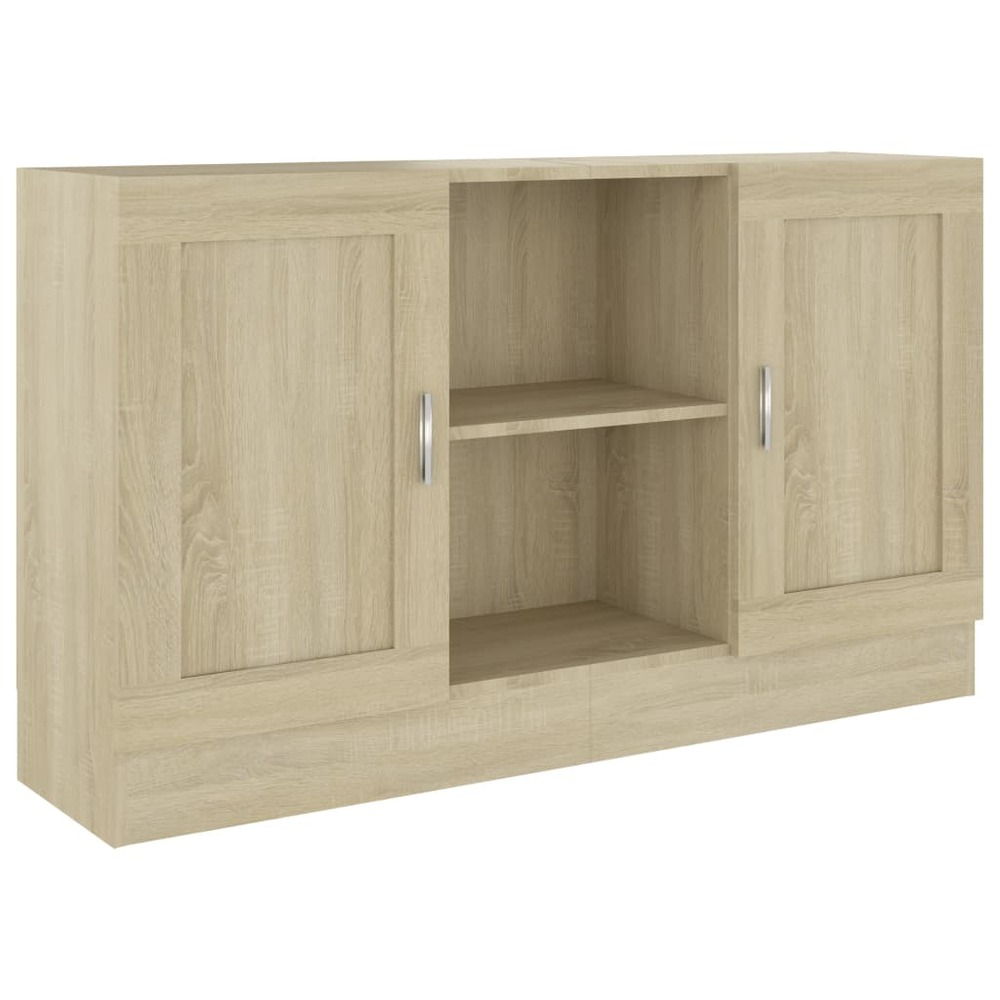 Buffet bahut commode armoire meuble de rangement organisateur cuisine salle de séjour salon sonoma 120 x 30,5 x 70 cm bois d'
