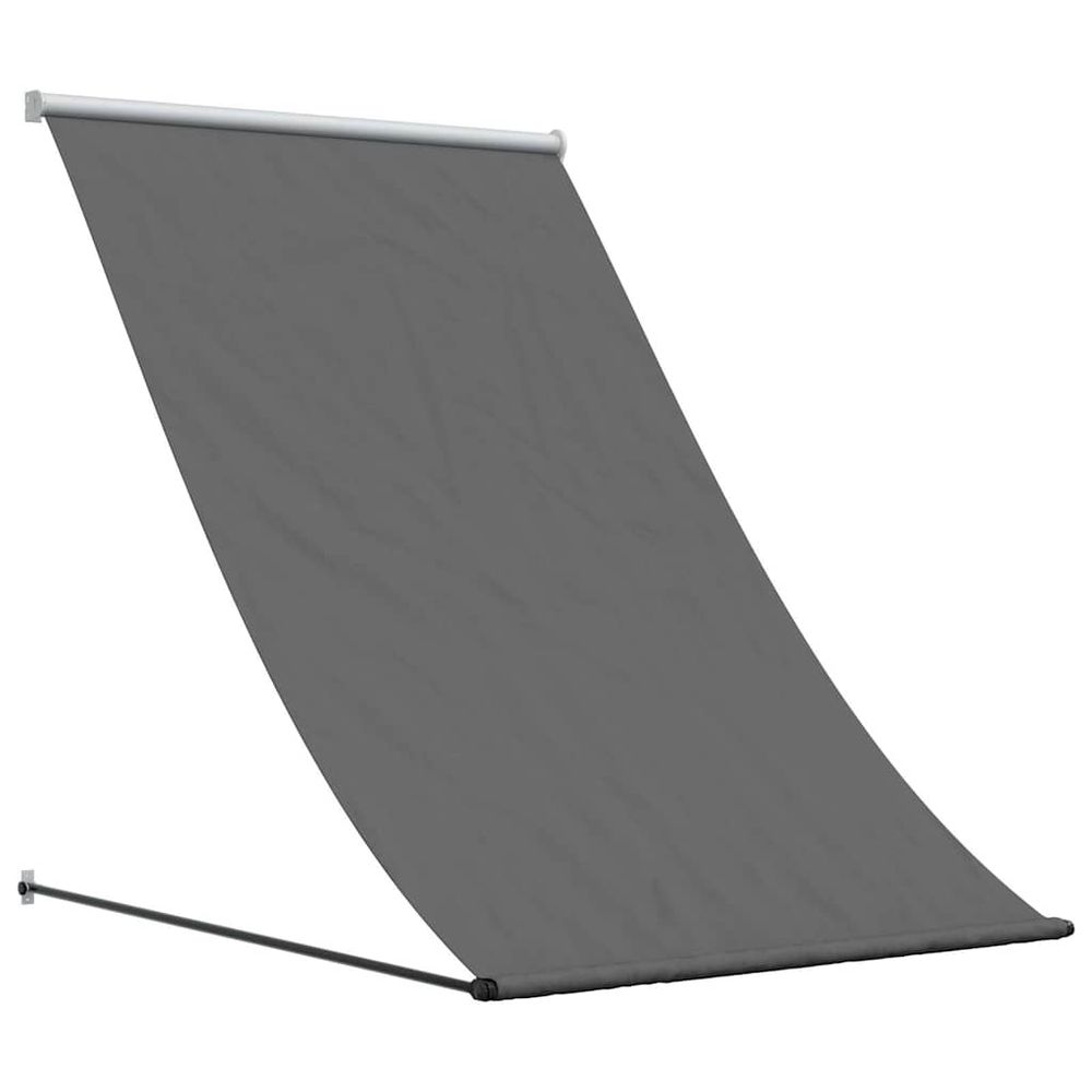 Auvent rétractable anthracite 150x150 m tissu et acier