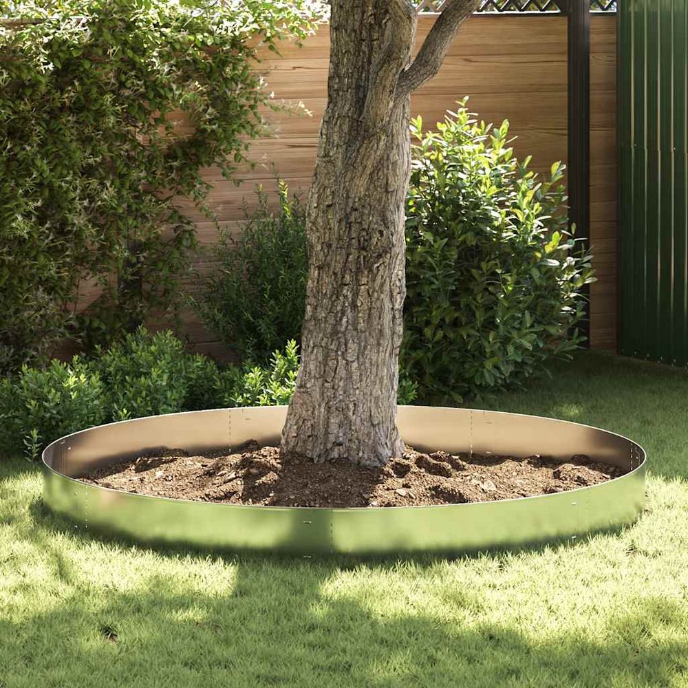 Séparateur pelouse flexible acier galvanisé aménagement arrière-cour 20pcs 100x20cm