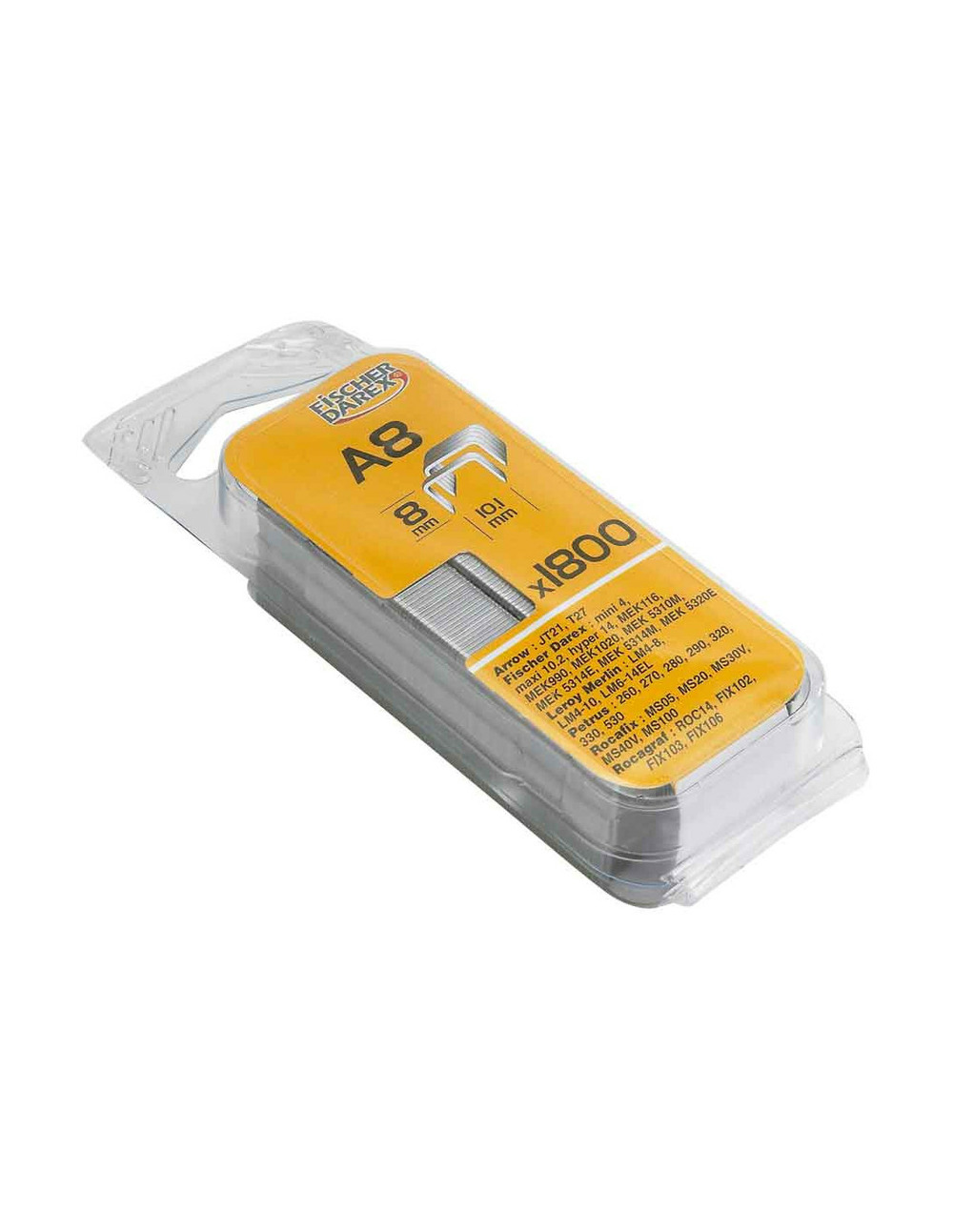 5 agrafe famille a6 6mm x 1800 pièces - fischer darex