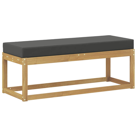 Banc de jardin blanc 115 x 43 x 45 cm bois d'acacia massif