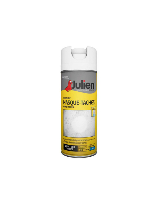 Peinture aérosol sous couche masque tache blanc 400ml - julien