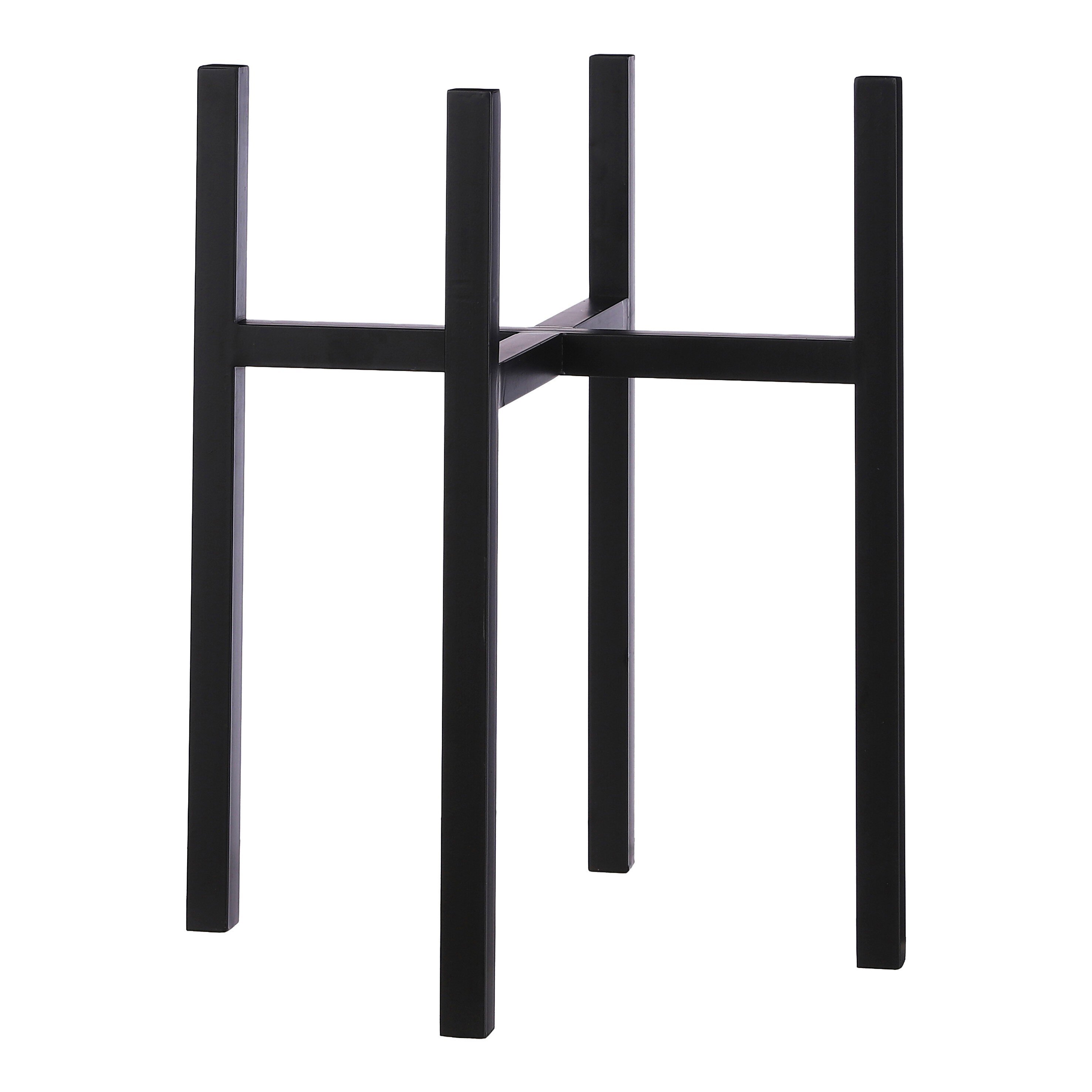 Mica decorations ascot porte-plante xl - l42 x l42 x h50 cm - métal - noir