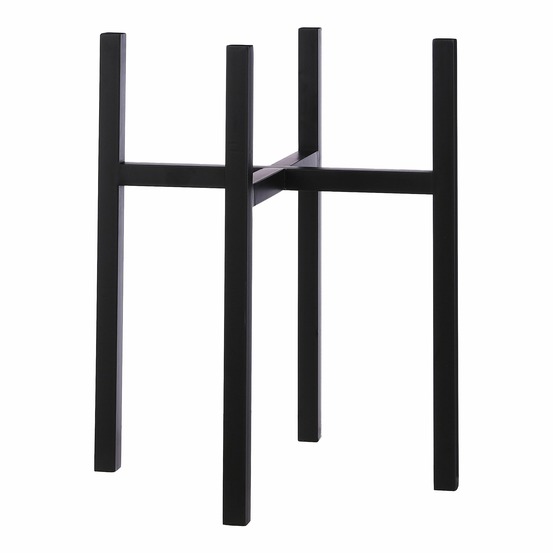 Mica decorations ascot porte-plante xl - l42 x l42 x h50 cm - métal - noir