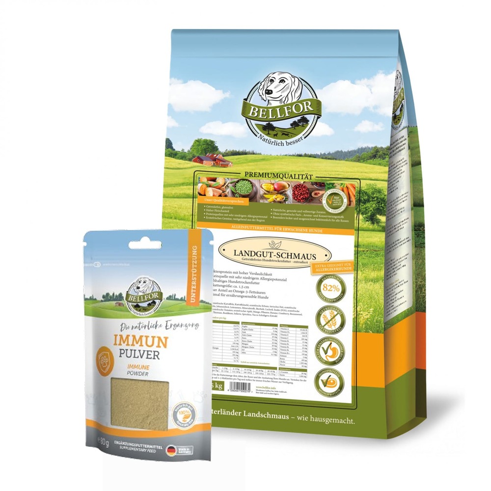 Kit d'alimentation pour des défenses immunitaires fortes chez les chiens de taille moyenne