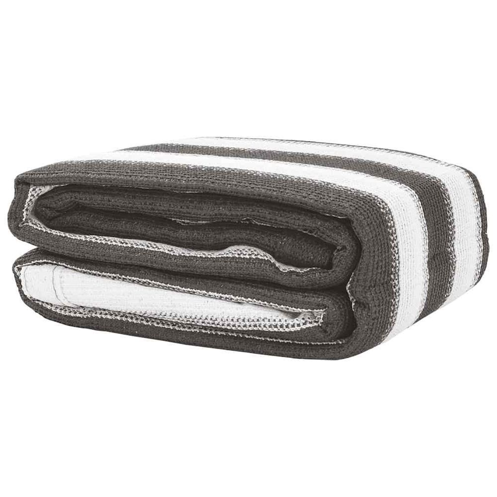 Tapis de tente anthracite et blanc 400x500 cm pehd