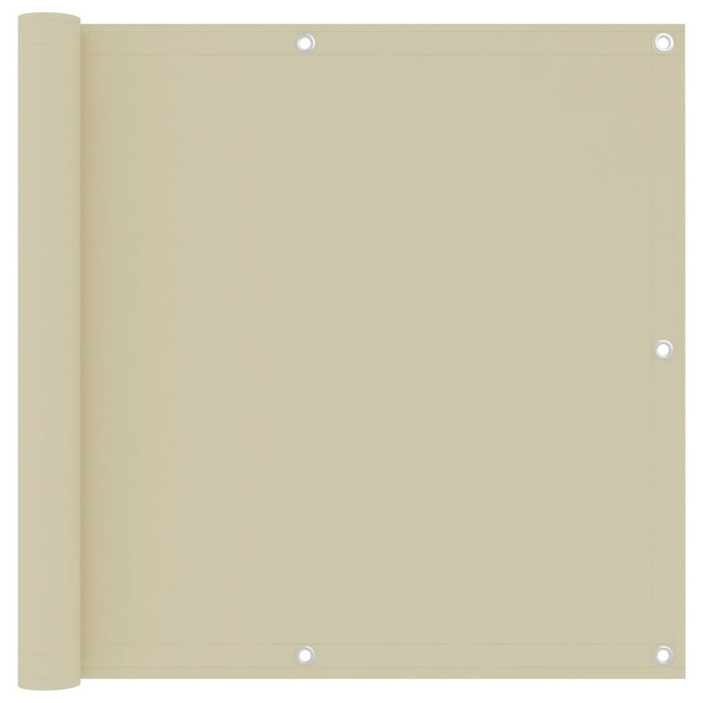 Écran de balcon crème 90x300 cm tissu oxford
