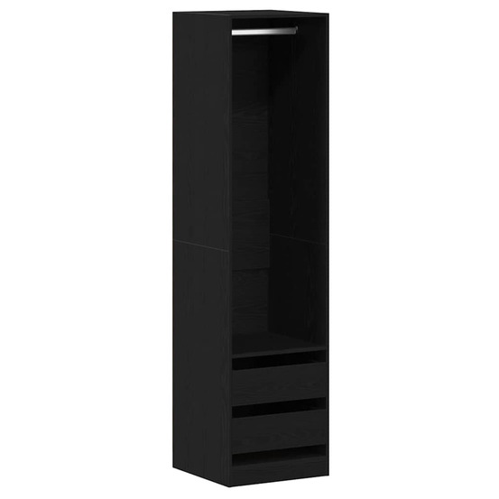 Armoire chêne noir 50 x 50 x 200 cm bois d'ingénierie