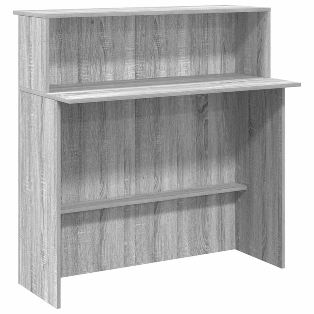 Bureau de réception sonoma gris 100x50x103,5 cm bois ingénierie