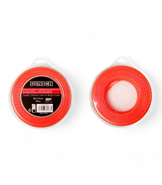 Fil hélicoïdal pour débroussailleuse 2,7mm 50m - dunsch 7311270050h