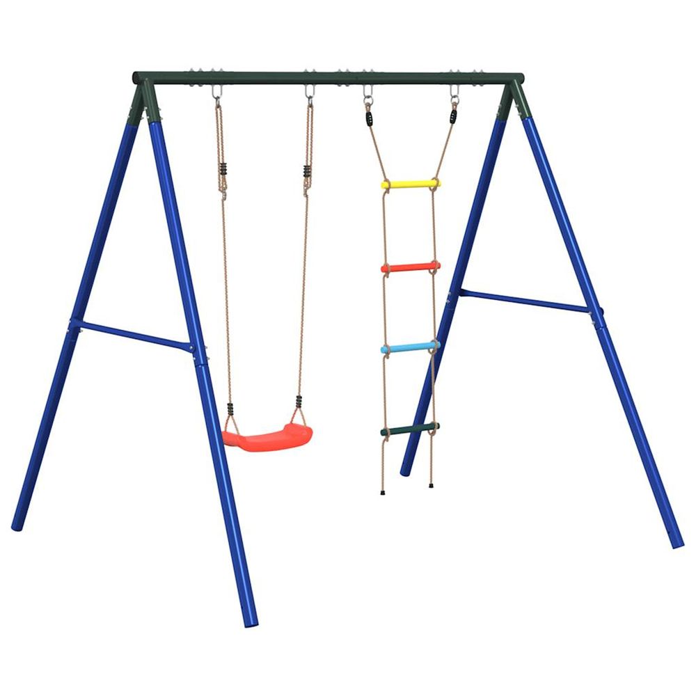 Ensemble de balançoire d'extérieur avec balançoire et échelle