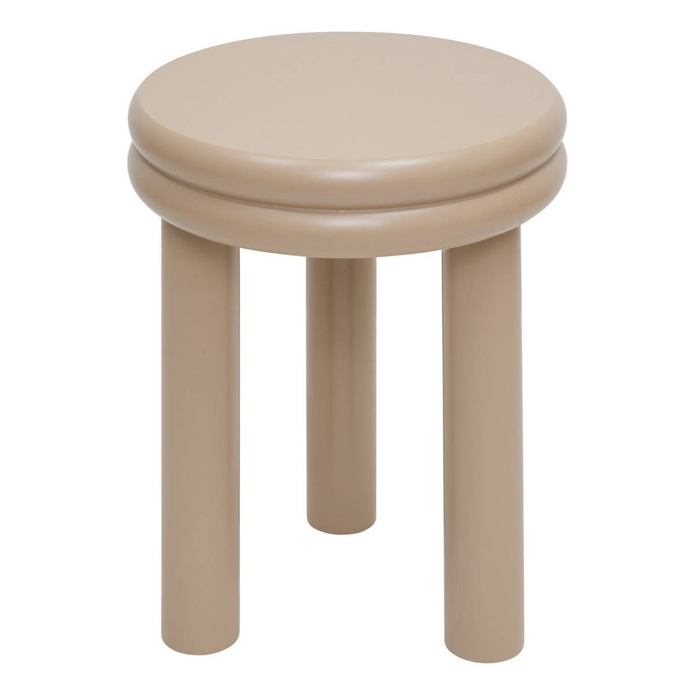 Table d'appoint plump ronde d.40cm beige