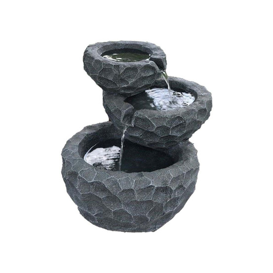 Fontaine extérieure en résine alimentation solaire jim