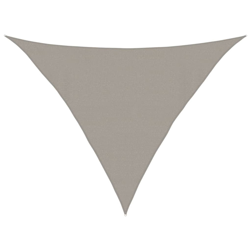 Voile d'ombrage 160 g/m² triangulaire gris clair 4x4x5,8 m pehd