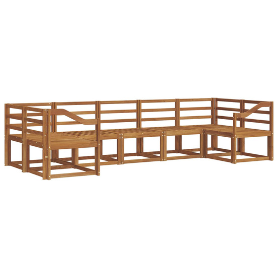 Ensemble de canapés d'extérieur 7 pcs naturel