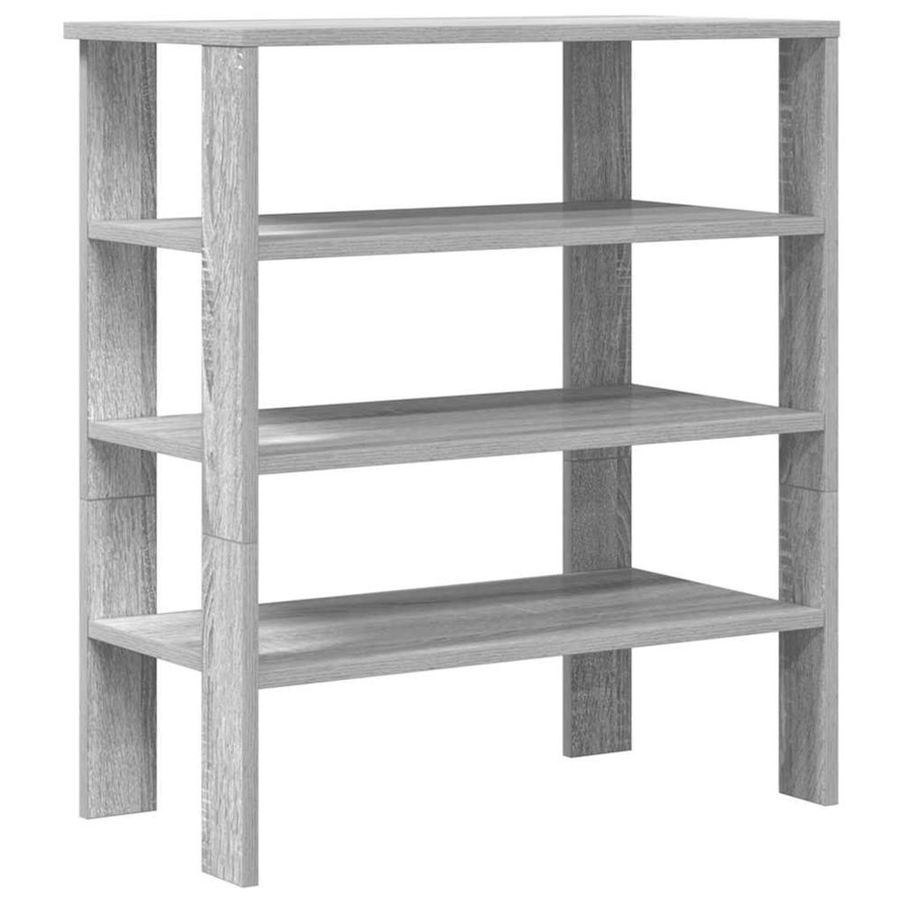 Étagère à chaussures sonoma gris 61x32x70 cm bois d'ingénierie