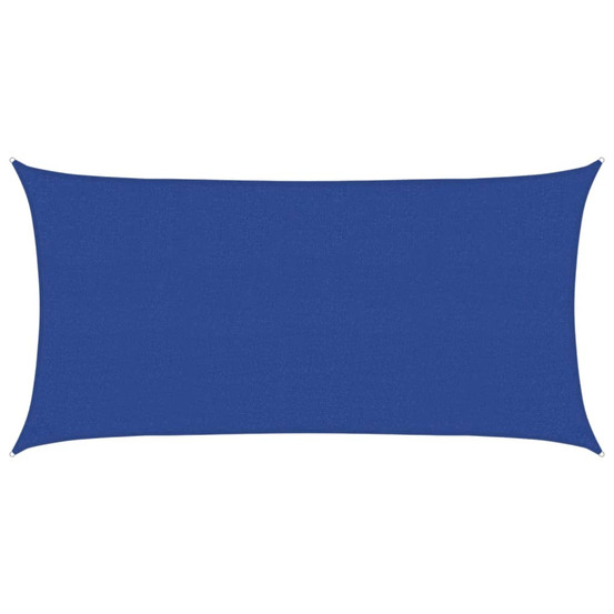 Voile d'ombrage 160 g/m² bleu 2,5x4,5 m pehd