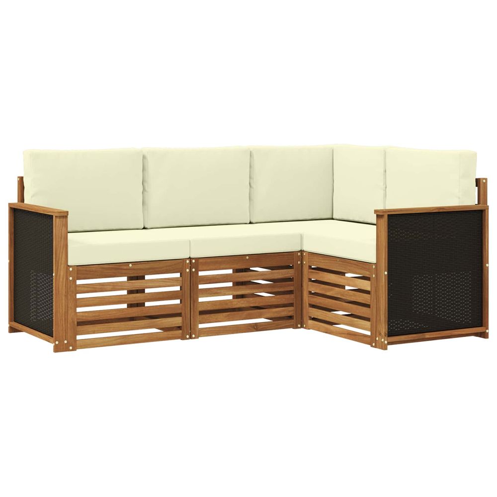 Ensemble de canapés d'extérieur 4 pc polyester