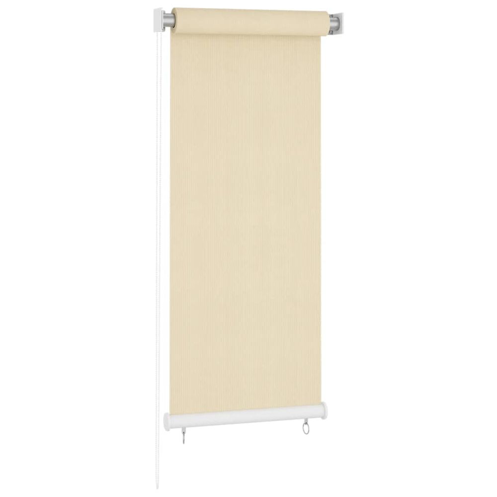 Store roulant d'extérieur couleur crème 65 (l) x 140 (h) cm hdpe