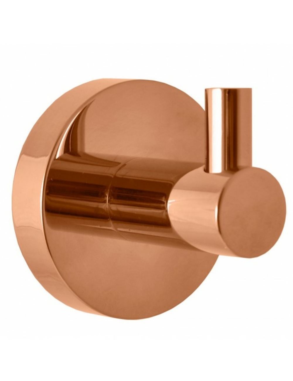 Lot de 2 patères simples colorado en laiton rose gold brossé 5,3 cm