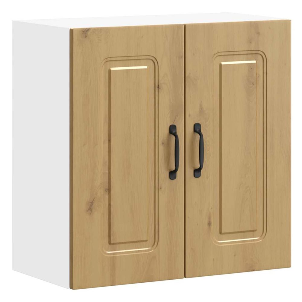 Armoire murale cuisine kalmar chêne artisanal bois d'ingénierie