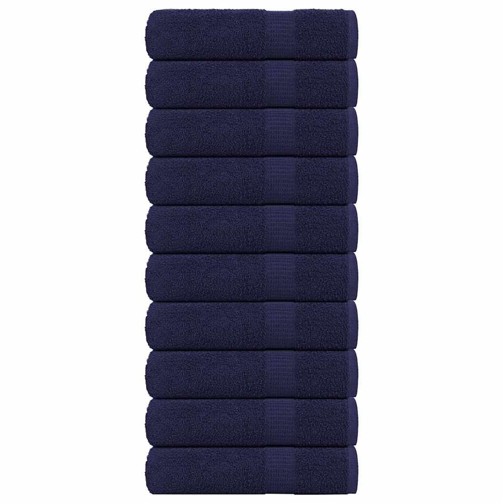 Essuie-mains frogn 10 pcs bleu marine 50x100 cm 360 g/m²