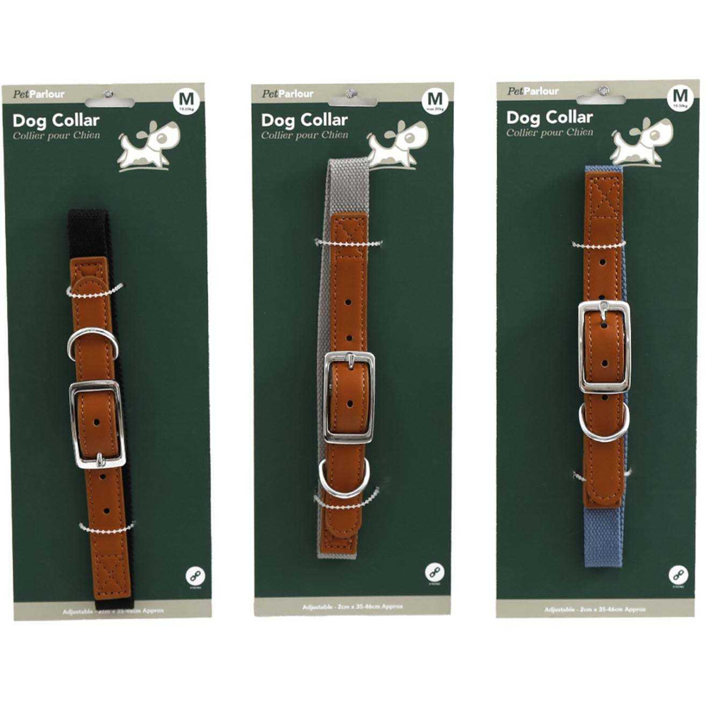 Collier en polyester pour chien (lot de 3) m - 46 cm