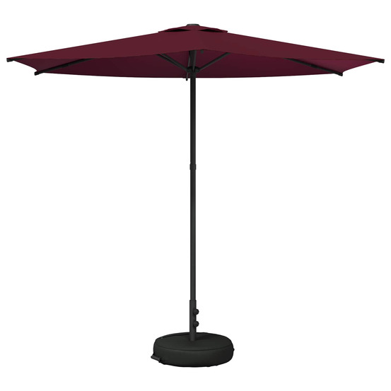 Parasol de jardin avec base 270 x 270 cm polyester