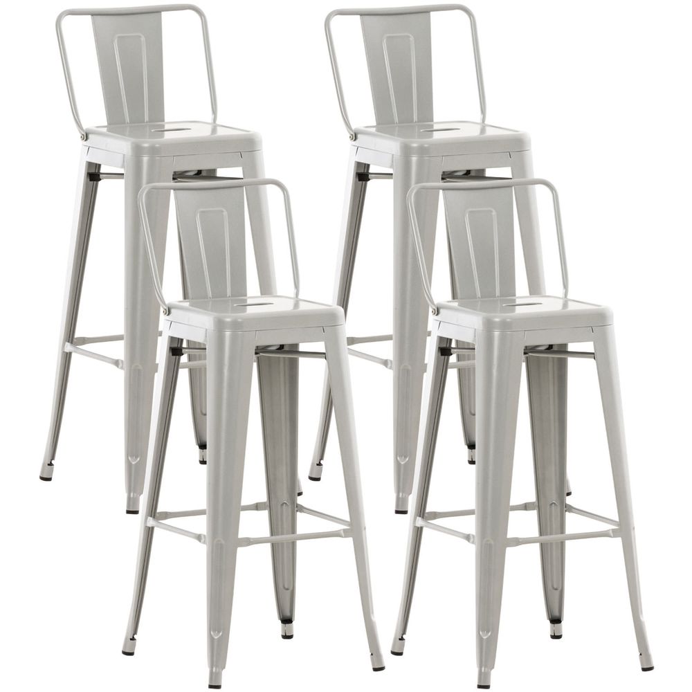 Lot de 4 tabourets de bar mason