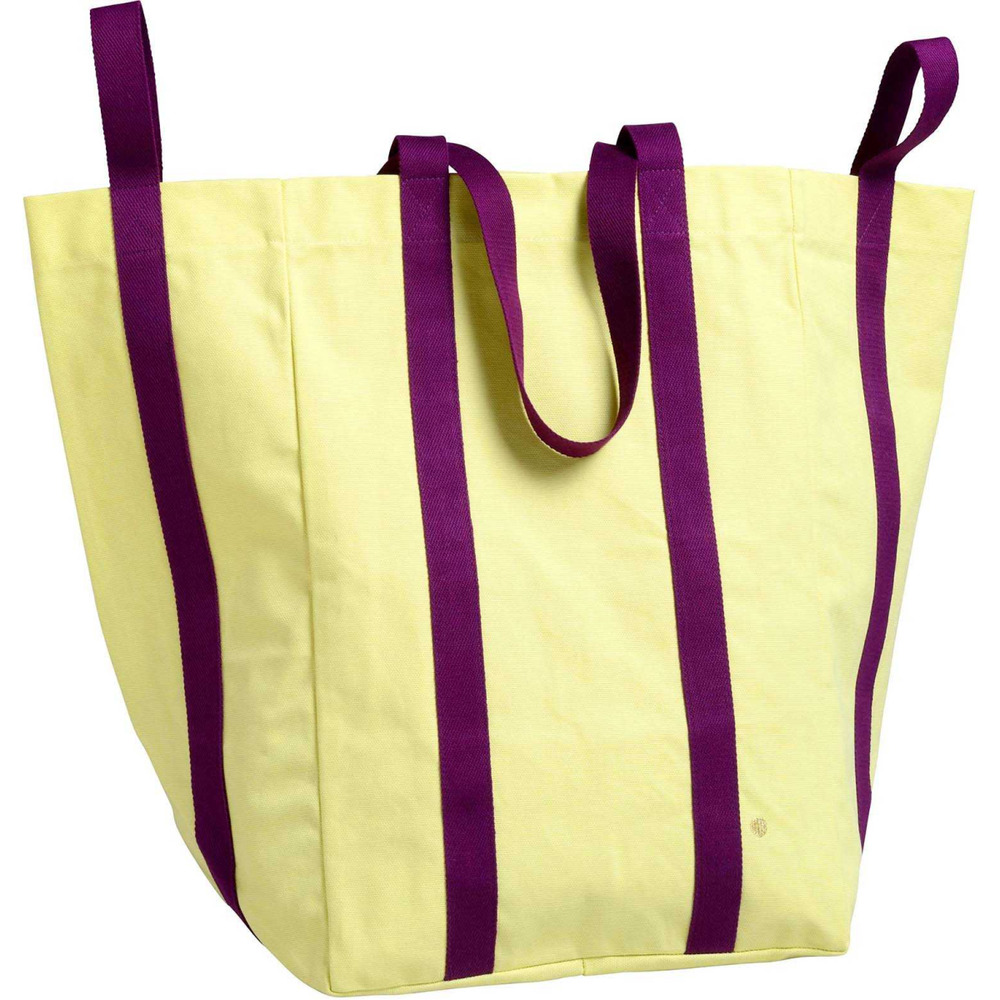 Maxi sac en coton bio poppins 48 x 33 x 33 cm jaune