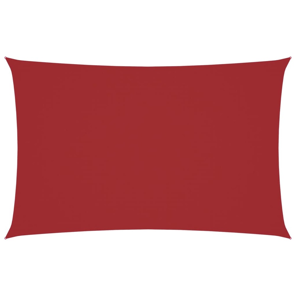 Voile de parasol tissu oxford rectangulaire 2x4,5 m rouge