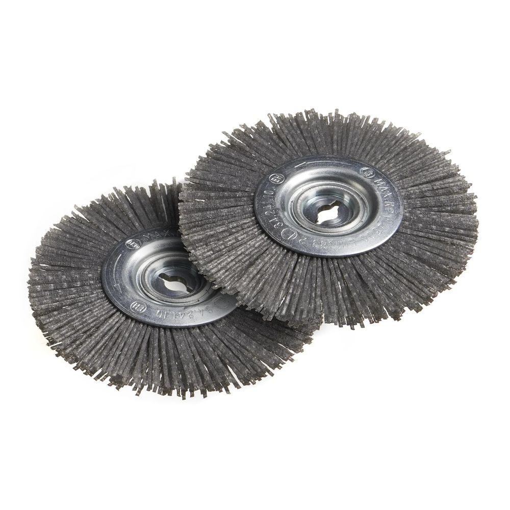 Brosses à joints, nylon, lot de 2 pour 968744 2 en 1 fugenturbo avec boîte de collecte