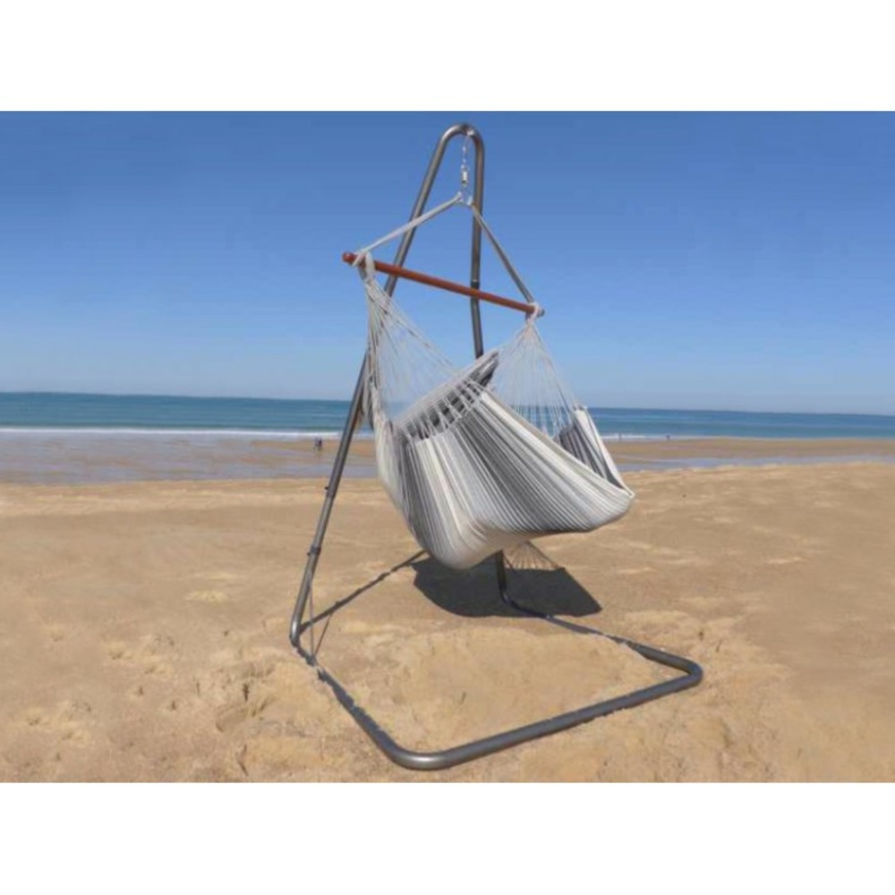 Chaise hamac avec support soledad 3 gris