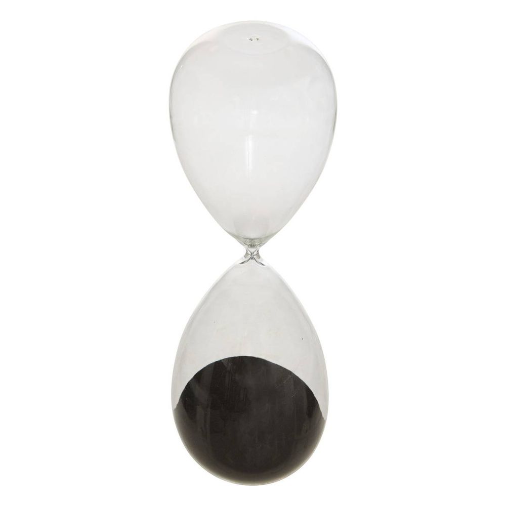 Sablier mani h.45cm verre assorti