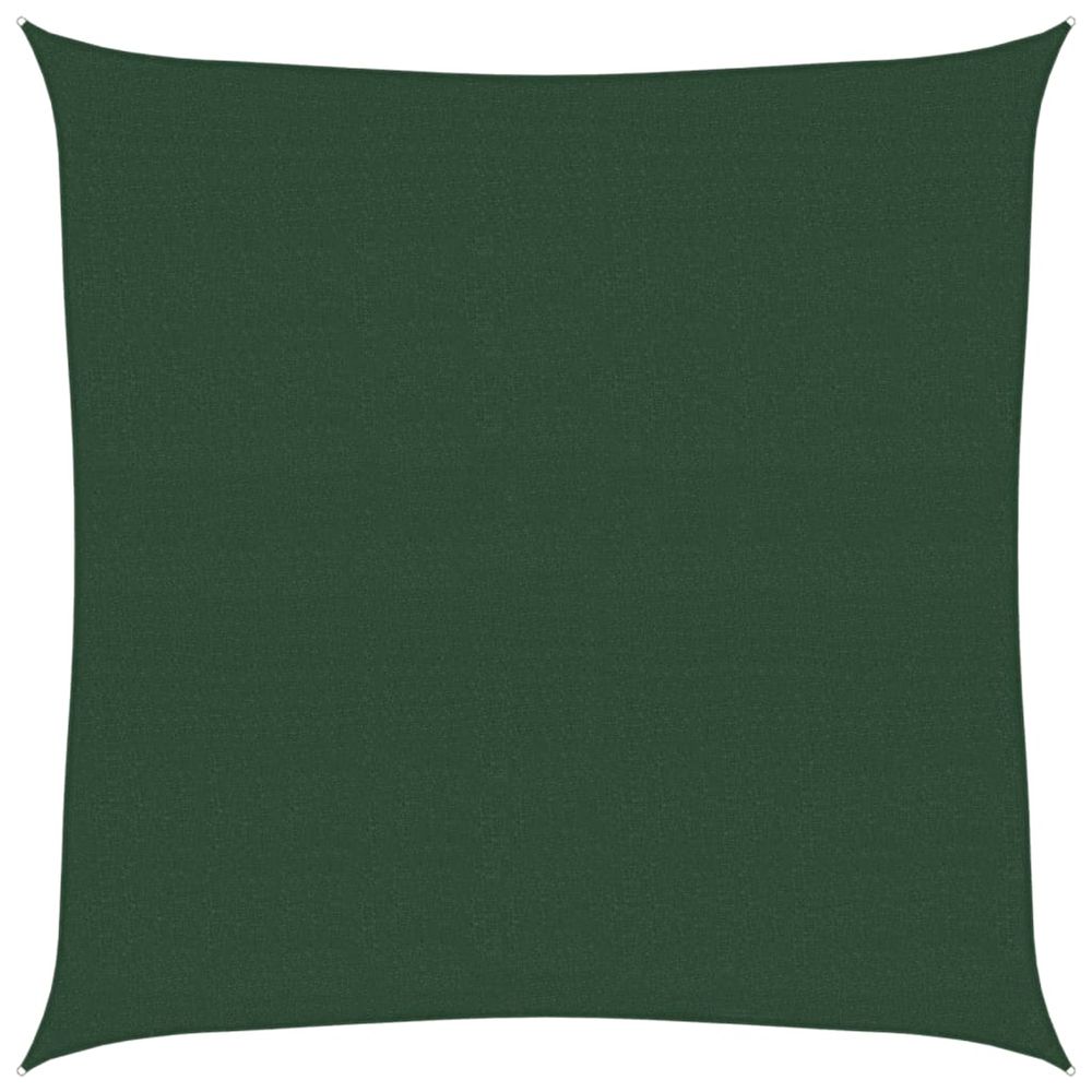 Voile d'ombrage 160 g/m² vert foncé 6x6 m pehd