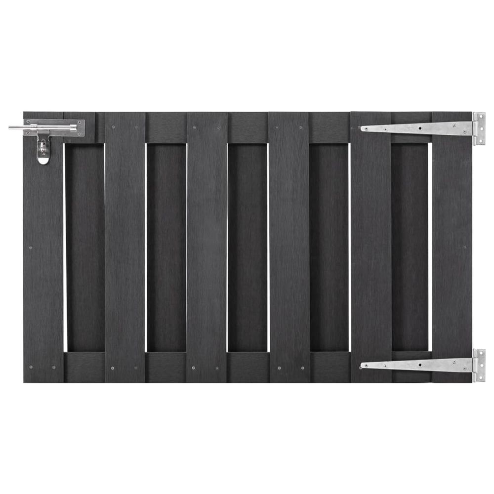 Portillon wpc 100x60 cm gris