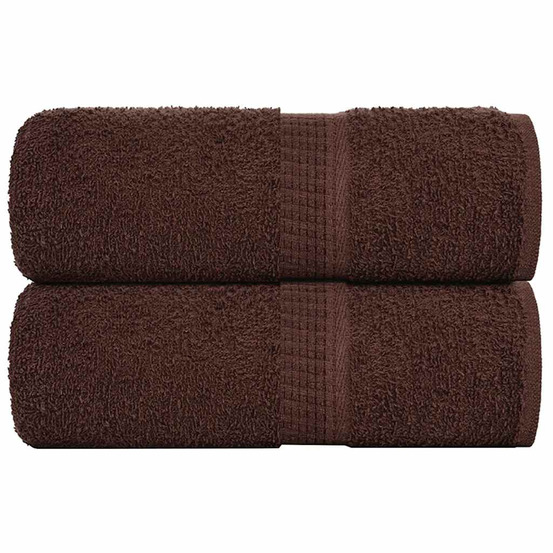 Serviettes d'invité 2 pcs frogn marron 30x50 cm 100% coton