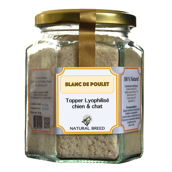 Topper lyophilisé - 100% blanc de poulet