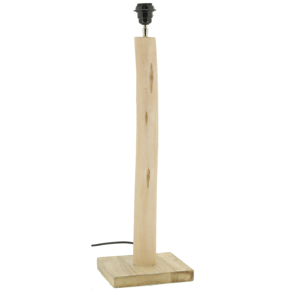 Pied de lampe en bois d'eucalyptus grand modèle