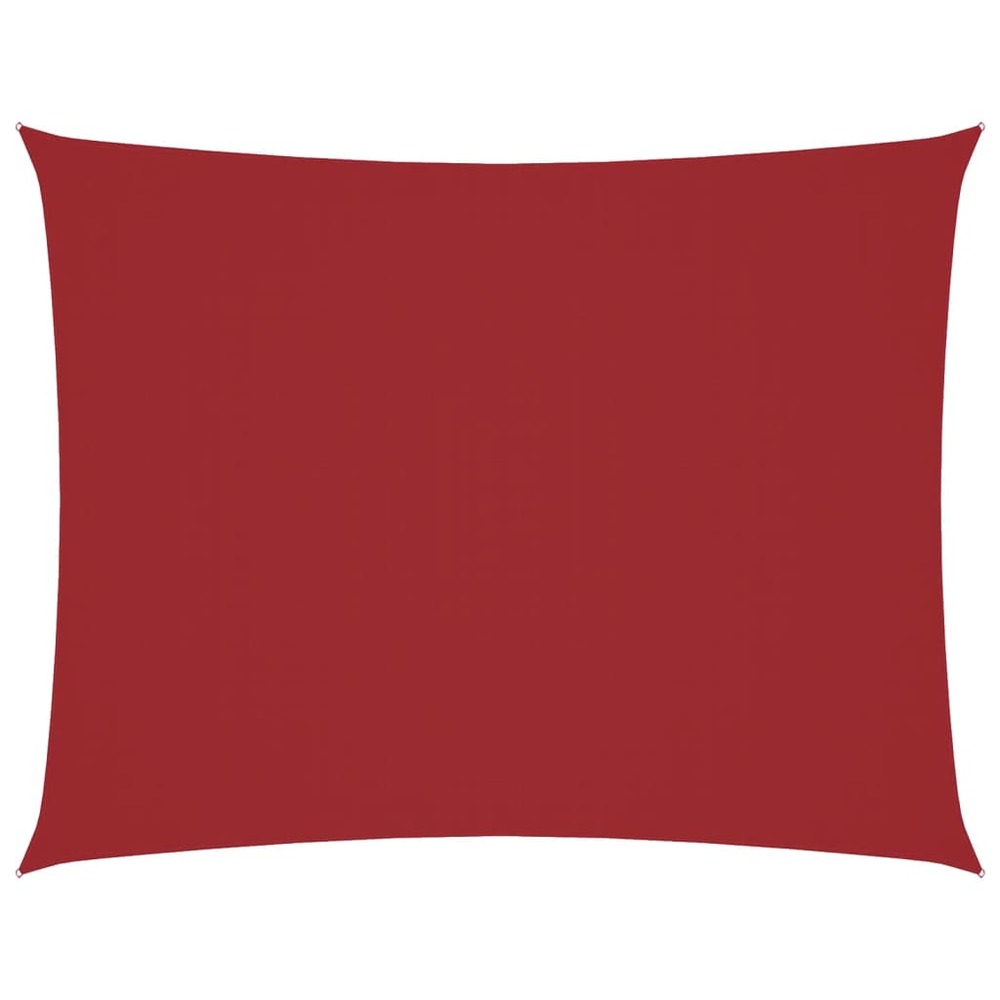 Voile de parasol tissu oxford rectangulaire 5x7 m rouge