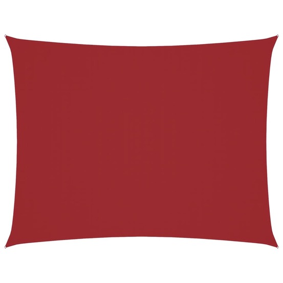 Voile de parasol tissu oxford rectangulaire 5x7 m rouge