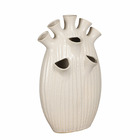 Mica decorations vase saul - 25x15.5x42 cm - céramique - crème