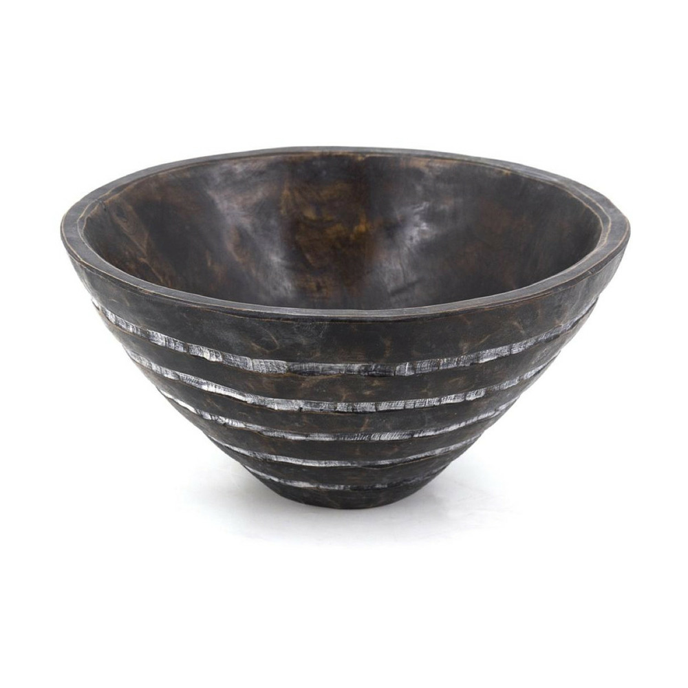 Bol bois marron - décoration d'autrefois