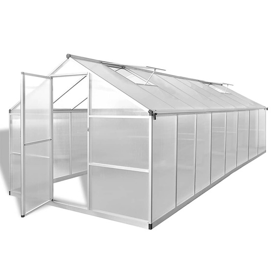 Serre aluminium 481x250x195 cm 23,44 m³