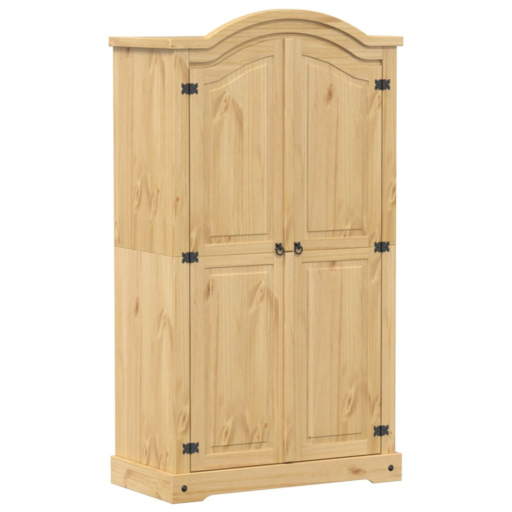 Garde-robe corona 102x52x186 cm bois de pin massif