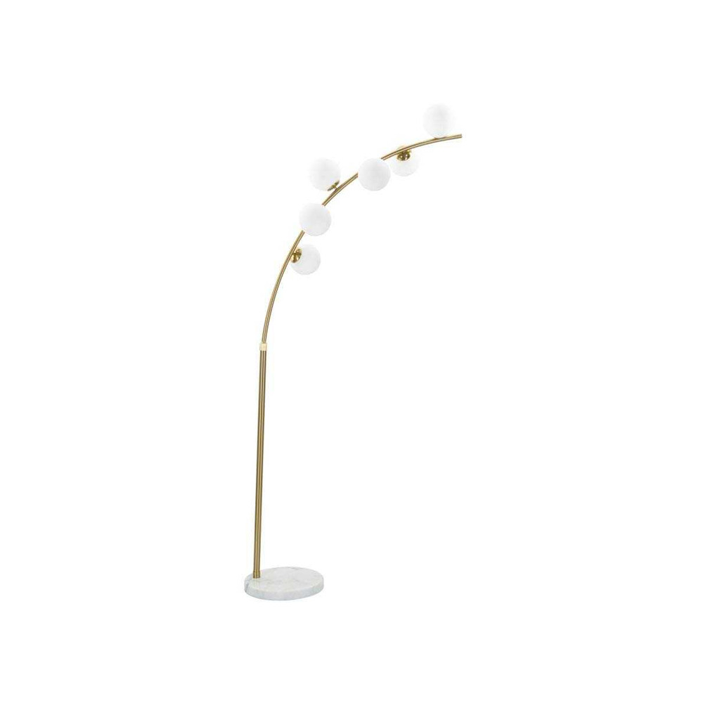 Lampadaire en métal 6 abat-jour arc