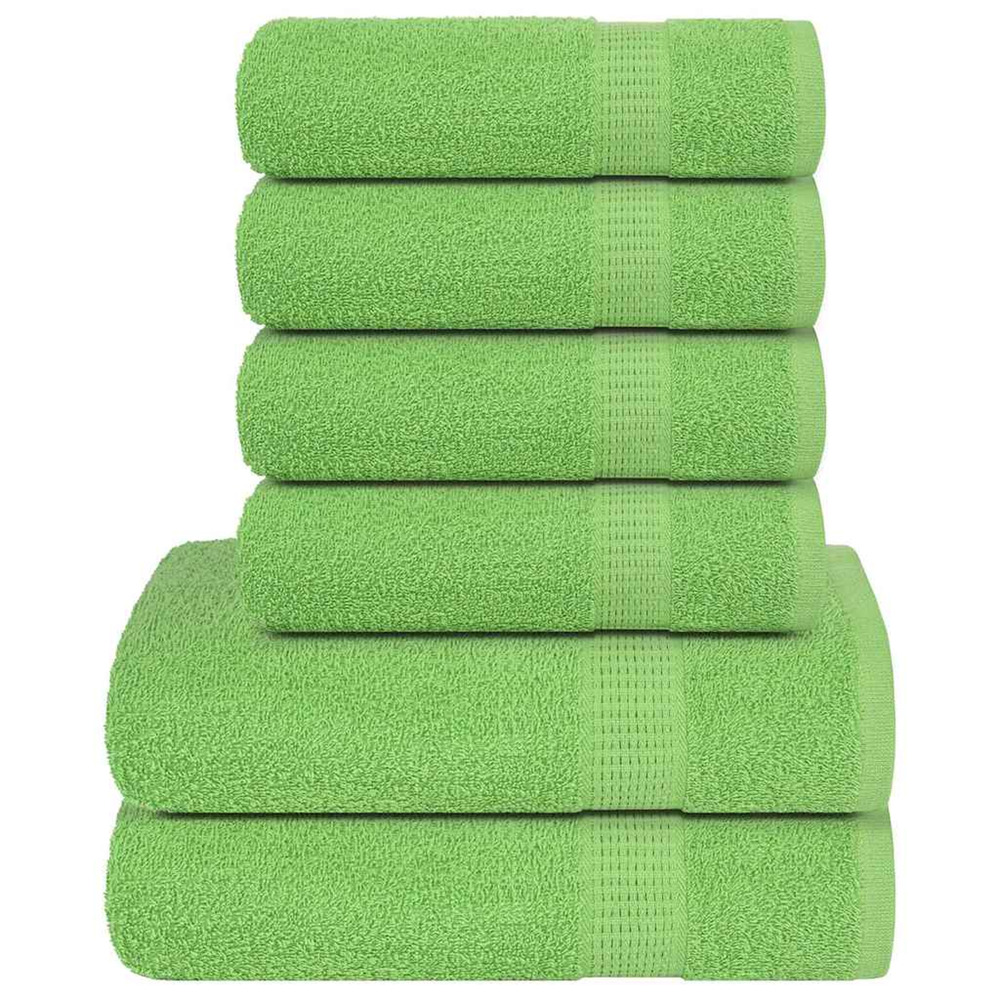 Ensemble de serviettes frogn 6 pcs vert pomme 360 g/m²